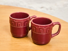 Load image into Gallery viewer, Pair of Strawberry Red Mugs