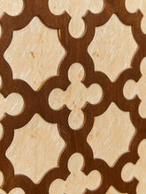 Load image into Gallery viewer, Wood Patterned Three Panel Screen Divider