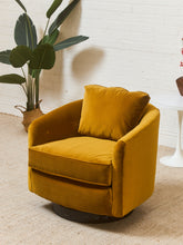 Load image into Gallery viewer, Gold Milo Baughman Swivel Chair
