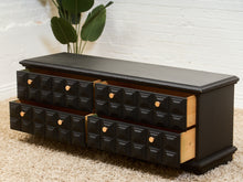 Load image into Gallery viewer, Black and Gold Brutalist Dresser