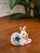 Load image into Gallery viewer, Vintage Ceramic Bunny Salt Shaker, Hand-Painted, Made in Japan