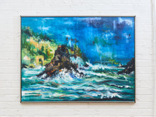 Load image into Gallery viewer, Mid Century Midnight Tide Oil Painting