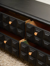 Load image into Gallery viewer, Black and Gold Brutalist Dresser