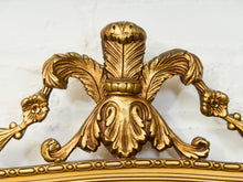 Load image into Gallery viewer, Ribbon Crested Gilt Mirror