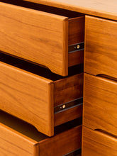 Load image into Gallery viewer, Teak Danish Modern 6 Drawer Dresser