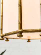 Load image into Gallery viewer, Antique French Bamboo Brass Pendant LARGE