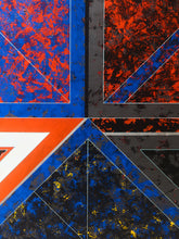 Load image into Gallery viewer, Blue and Red museum Painting by Gerald Campbell