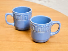 Load image into Gallery viewer, Pair of Parisian Blue Mugs