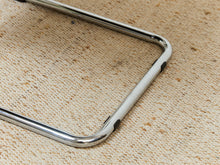 Load image into Gallery viewer, Houndstooth Black and White Chrome Chair