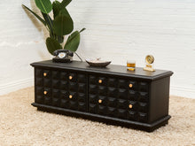 Load image into Gallery viewer, Black and Gold Brutalist Dresser