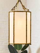 Load image into Gallery viewer, Antique French Bamboo Brass Pendant LARGE