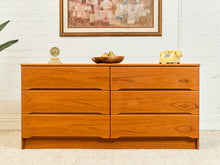 Load image into Gallery viewer, Teak Danish Modern 6 Drawer Dresser