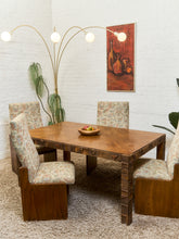 Load image into Gallery viewer, Pueblo Lane Brutalist Dining Table w/4 Chairs