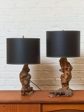 Load image into Gallery viewer, 1960's Burl Vintage Lamp