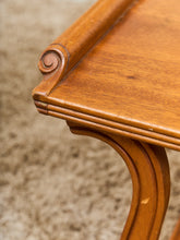 Load image into Gallery viewer, French Art Deco Scroll-Edge Oak Writing Table