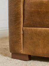 Load image into Gallery viewer, Keanu Deco Leather Chair in Echo Umber