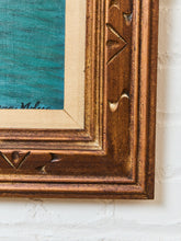 Load image into Gallery viewer, Crashing Waves on Rock Cliff Oil Painting by Joanne Moberg