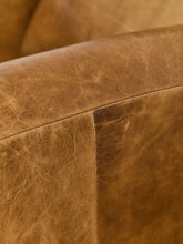 Load image into Gallery viewer, Keanu Deco Leather Chair in Echo Umber
