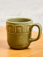 Load image into Gallery viewer, Single Green Mug with Arch Accents