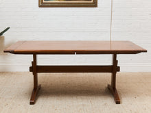 Load image into Gallery viewer, Ethan Allen Solid Wood Trestle Dining Table