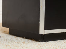 Load image into Gallery viewer, Black and Chrome 1970's 2 Drawer Nightstand