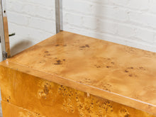 Load image into Gallery viewer, Milo Baughman Burlwood Vintage Shelf with Large Opening