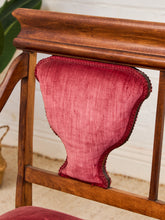 Load image into Gallery viewer, Antique Harp Back Settee