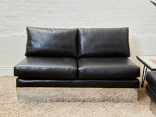 Load image into Gallery viewer, 1970’s Space Age Chrome Plinth base Sofa