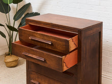 Load image into Gallery viewer, Art Deco Long Handle Chest of Drawers