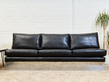 Load image into Gallery viewer, 1970’s Space Age Chrome Plinth base Sofa