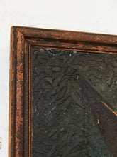 Load image into Gallery viewer, Antique Vintage Oil Painting of Vibrant Ship