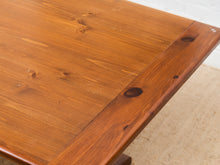 Load image into Gallery viewer, Ethan Allen Solid Wood Trestle Dining Table