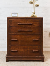 Load image into Gallery viewer, Art Deco Long Handle Chest of Drawers