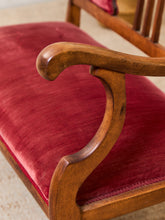 Load image into Gallery viewer, Antique Harp Back Settee