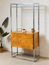 Load image into Gallery viewer, Milo Baughman Burlwood Vintage Shelf with Large Opening