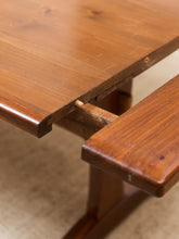 Load image into Gallery viewer, Ethan Allen Solid Wood Trestle Dining Table