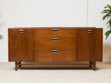 Load image into Gallery viewer, Vintage Walnut Credenza as found