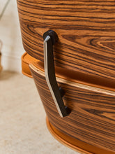 Load image into Gallery viewer, Burnt Orange Leather Iconic Chair and Ottoman