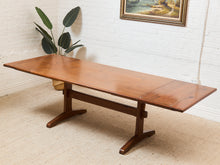 Load image into Gallery viewer, Ethan Allen Solid Wood Trestle Dining Table