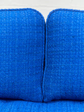 Load image into Gallery viewer, Royal Blue Tweed Sofa