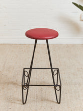 Load image into Gallery viewer, Set of Four Iron Bar Stools by Frederic Weinberg