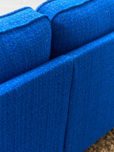 Load image into Gallery viewer, Royal Blue Tweed Sofa