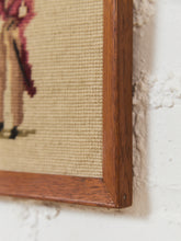 Load image into Gallery viewer, Gentlemen with Flowers Vintage Needlepoint