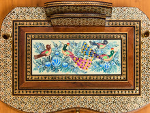 Load image into Gallery viewer, Vintage 1950s Persian Khatam Hand Painted Pen and Letter Desk Set