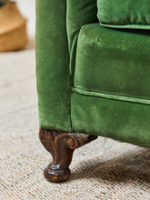 Load image into Gallery viewer, Mohair Distressed Vintage Antique Club Chair