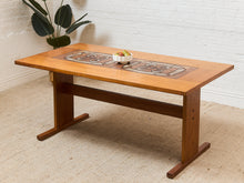 Load image into Gallery viewer, Tile Top Danish Modern Teak Dining Table