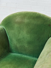 Load image into Gallery viewer, Mohair Distressed Vintage Antique Club Chair