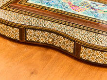 Load image into Gallery viewer, Vintage 1950s Persian Khatam Hand Painted Pen and Letter Desk Set