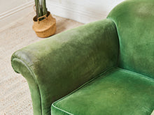Load image into Gallery viewer, Mohair Distressed Vintage Antique Club Chair