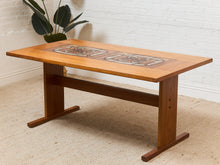 Load image into Gallery viewer, Tile Top Danish Modern Teak Dining Table